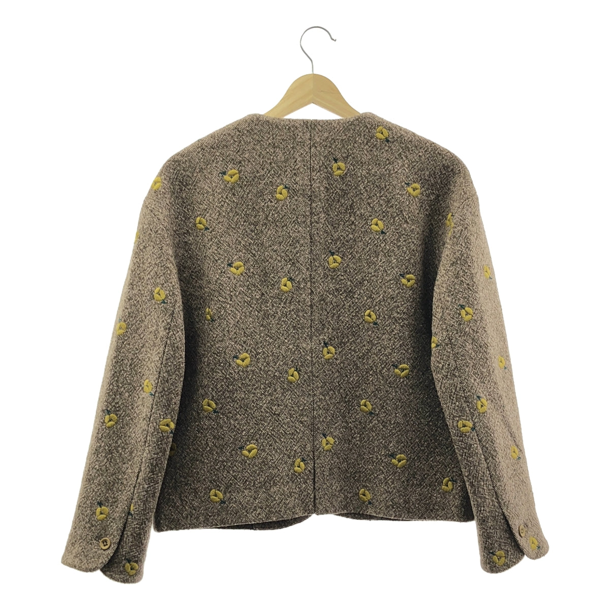 mina perhonen / ミナペルホネン | 2019AW | ohayo フラワー刺しゅう ウール ジャケット | 38 | レディース