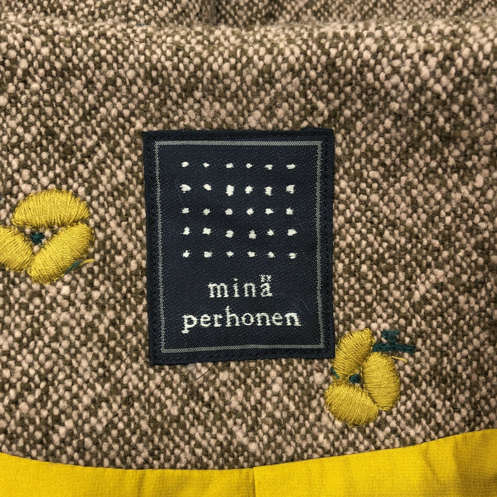 mina perhonen / ミナペルホネン | 2019AW | ohayo フラワー刺しゅう ウール ジャケット | 38 | レディース