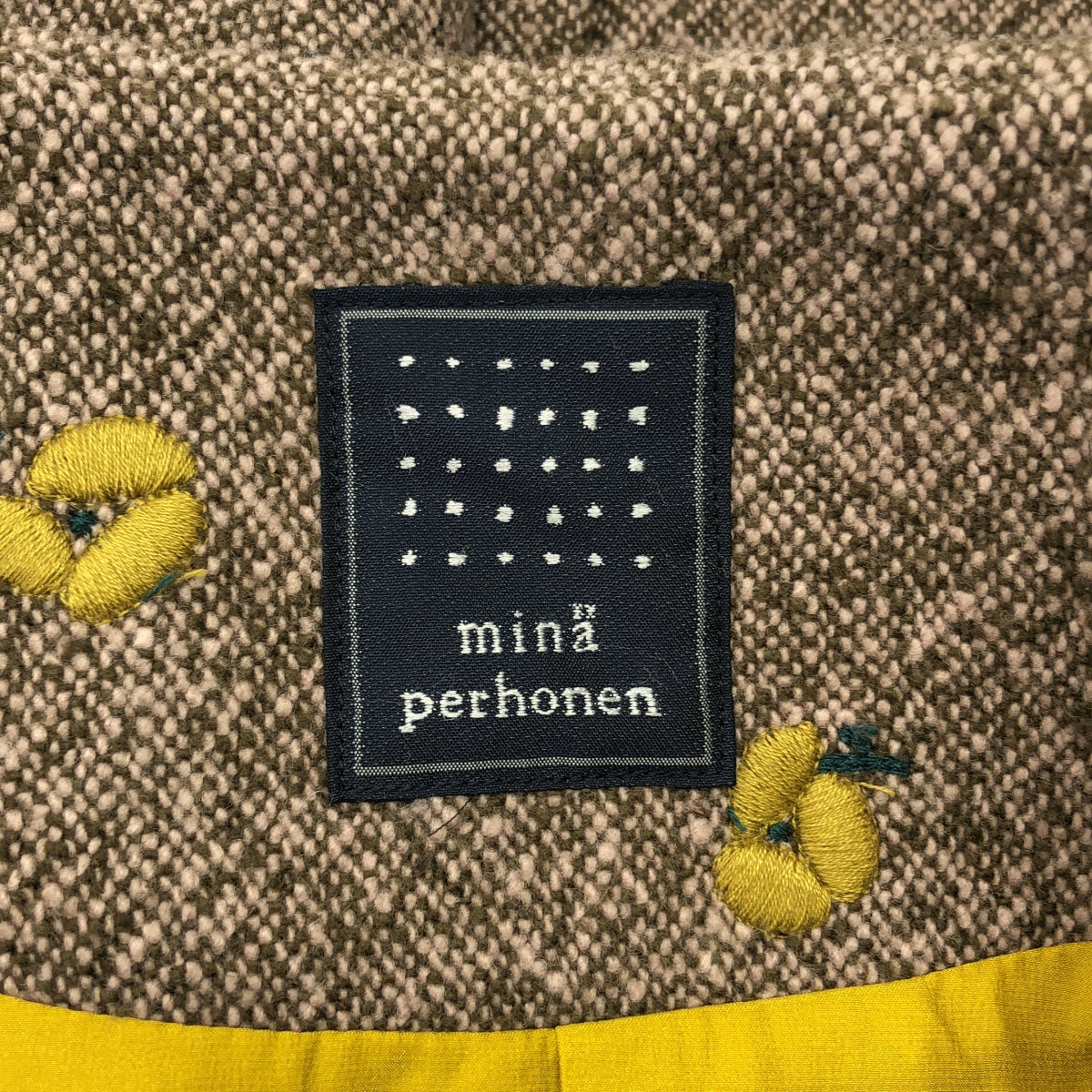 mina perhonen / ミナペルホネン | 2019AW | ohayo フラワー刺しゅう ウール ジャケット | 38 | レディース