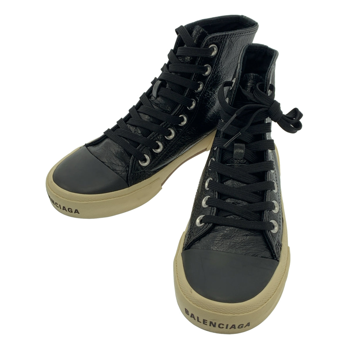 BALENCIAGA | PARIS 高筒皮革 | Paris 高筒皮革運動鞋 | 尺寸 36 | 女款