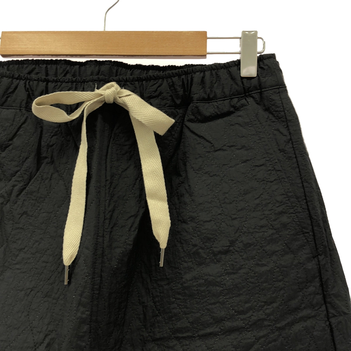 [新品] prasthana/絎縫被動褲/褲子 | M |黑色 |男士