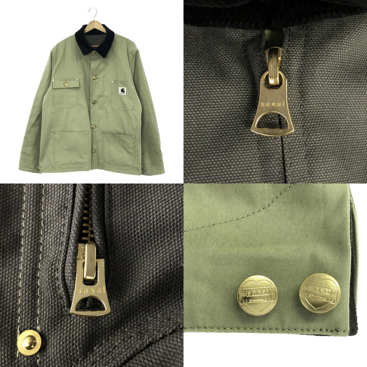 sacai / サカイ | Carhartt WIP / カーハート Reversible Jacket / ダック地 ワーク カバーオール  ジャケット | 2 | メンズ