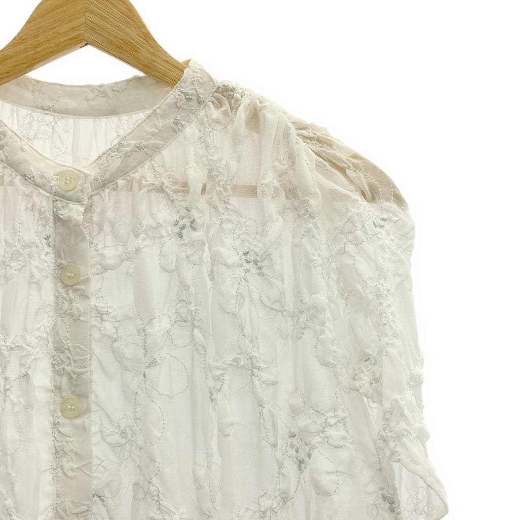 Rosy Monster / ロージーモンスター | ダブル クチュール シアー ブラウス | F | レディース