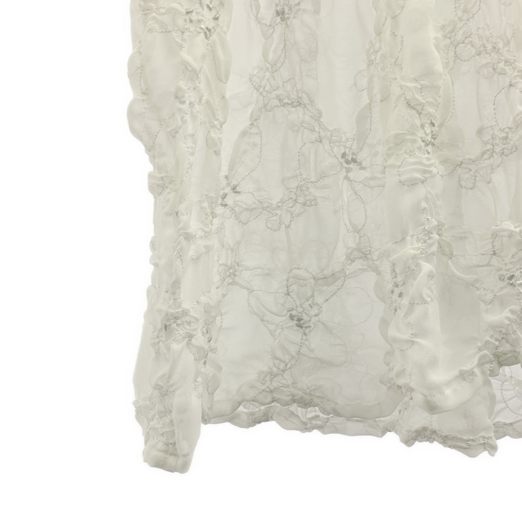 Rosy Monster / ロージーモンスター | ダブル クチュール シアー ブラウス | F | レディース