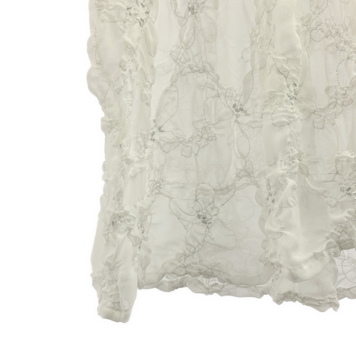 Rosy Monster / ロージーモンスター | ダブル クチュール シアー ブラウス | F | レディース