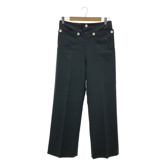 HYKE | Marine Wide Pants | Size 2 | Black | Women's
