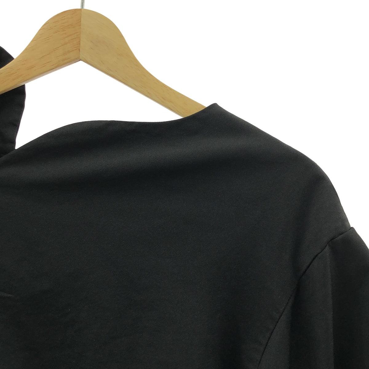 COMME des GARCONS / コムデギャルソン | ポリエステル 製品加工 変形 立体 レイヤード フリルスリーブ オーバー ドレス ワンピース | S | レディース