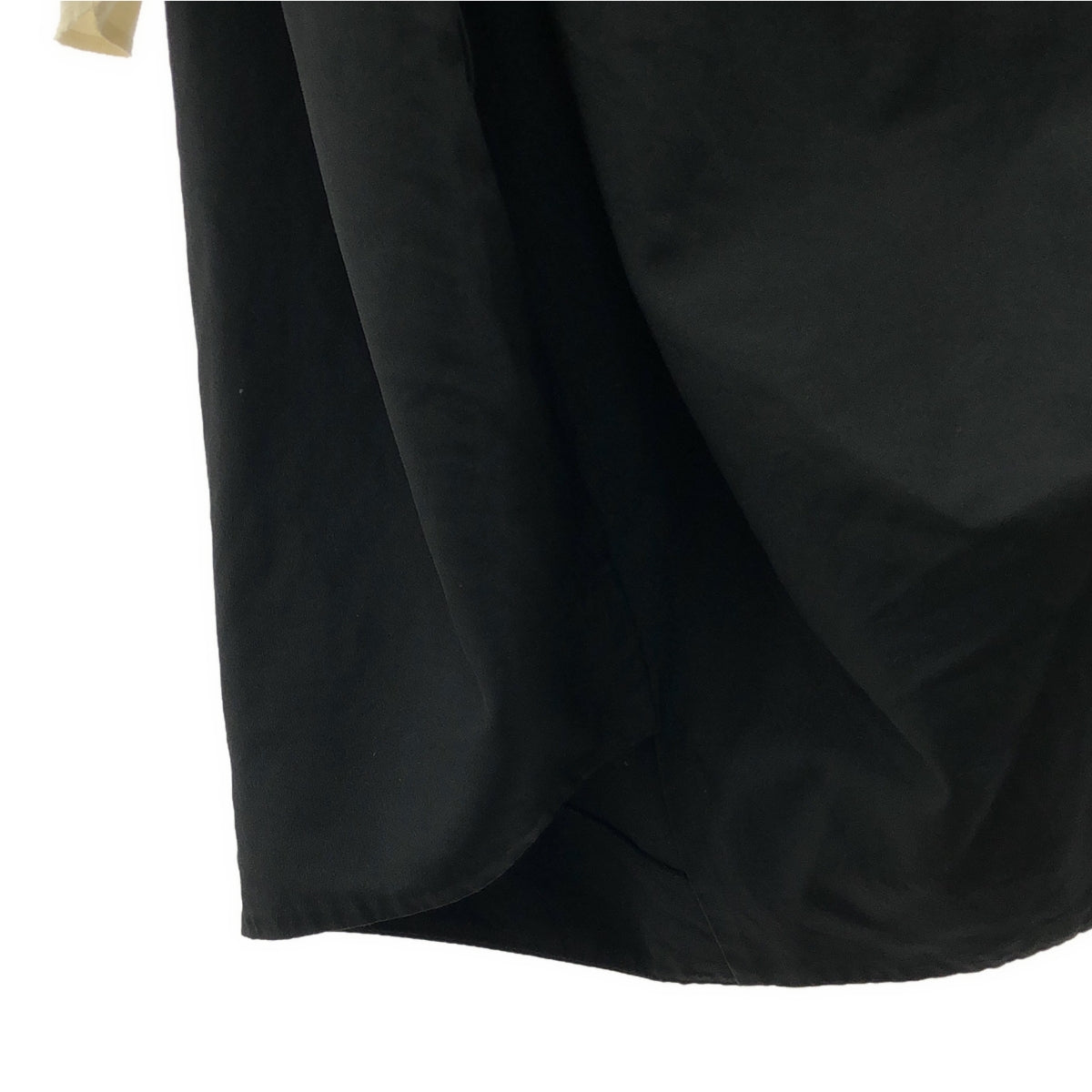 COMME des GARCONS / コムデギャルソン | ポリエステル 製品加工 変形 立体 レイヤード フリルスリーブ オーバー ドレス ワンピース | S | レディース