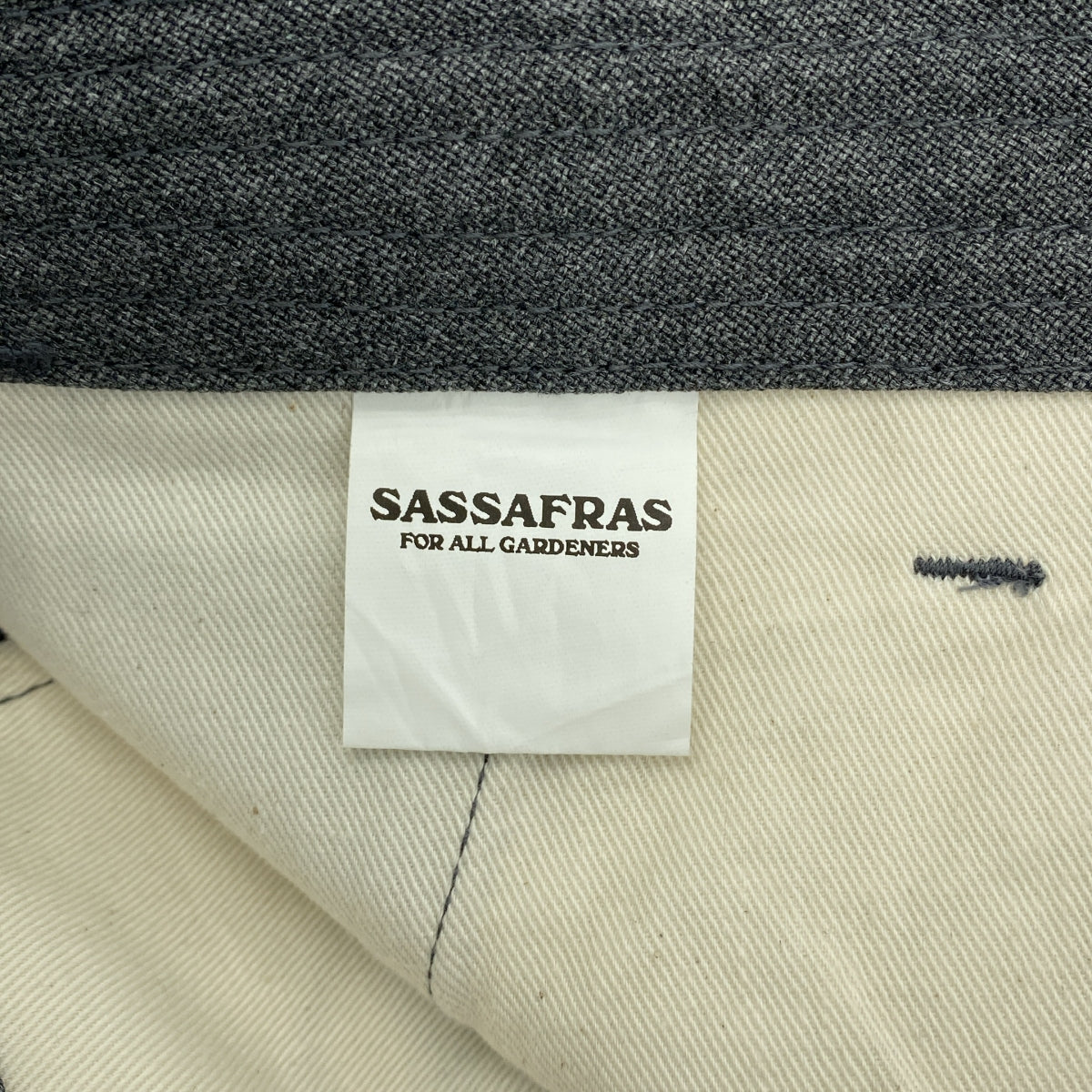 【美品】  SASSAFRAS / ササフラス | SPRAYER PANTS ポリエステル コットン スプレイヤーパンツ | S | グレー | メンズ