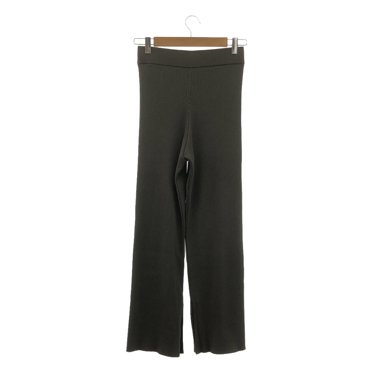 Chaos | Rib knit pants | F | Charcoal | Women's