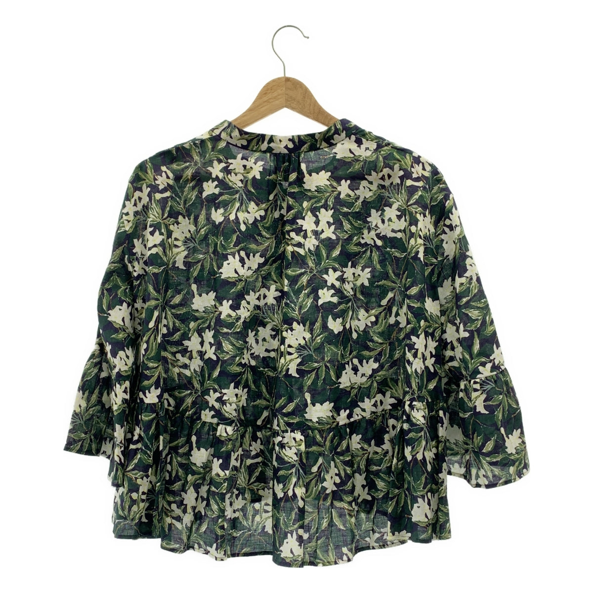 KEITA MARUYAMA / 케이타 마루야마 | 린넨 꽃 무늬 중국 블라우스 셔츠 | 00 | 여성