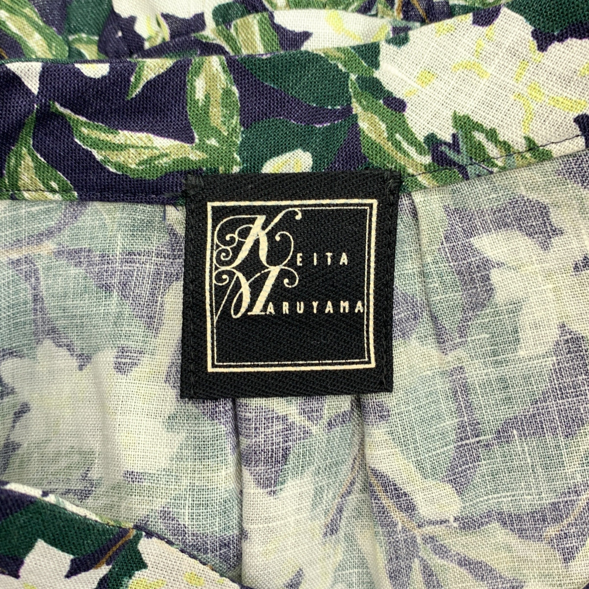 KEITA MARUYAMA / 케이타 마루야마 | 린넨 꽃 무늬 중국 블라우스 셔츠 | 00 | 여성