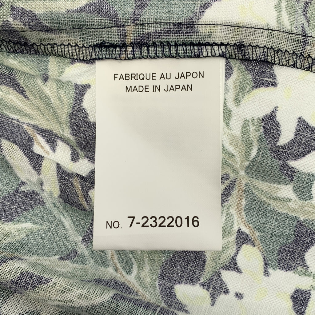 KEITA MARUYAMA / 케이타 마루야마 | 린넨 꽃 무늬 중국 블라우스 셔츠 | 00 | 여성