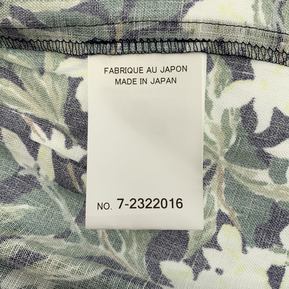 KEITA MARUYAMA / 케이타 마루야마 | 린넨 꽃 무늬 중국 블라우스 셔츠 | 00 | 여성