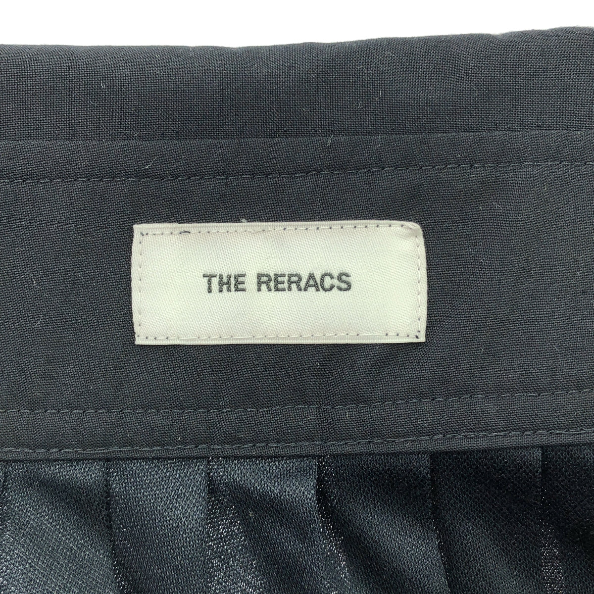 THE RERACS / ザリラクス | 2022SS | レーヨン プリーツ スカート | 36 | ブラック | レディース