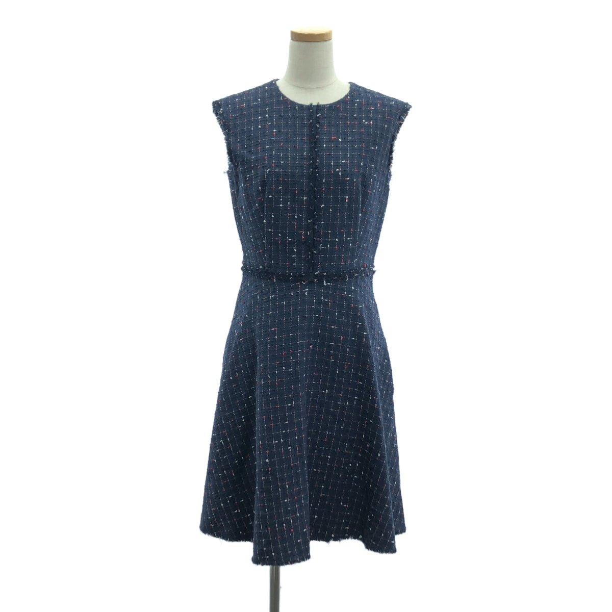 EPOCA / 에포카 | 트위드 전환 플레어 원피스 | 42 | 네이비 계 | 여성