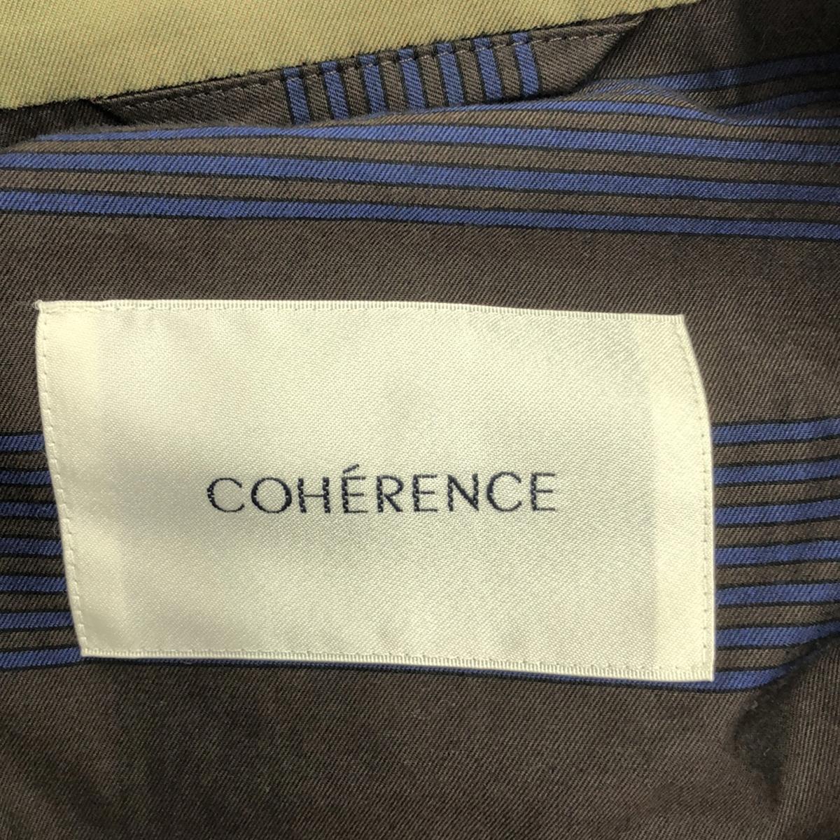 【미품】 COHERENCE / 코히어런스 | GIANNI / 스윙 셔츠 재킷 / 블루존 / 안감 포함 | M | 카키 시스템 | 남성