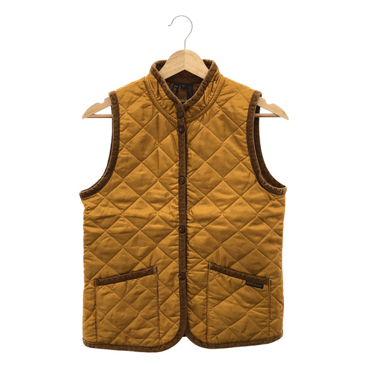 LAVENHAM / Lavenham | Corduroy stand-up collar quilted vest | Size 36 | Women's