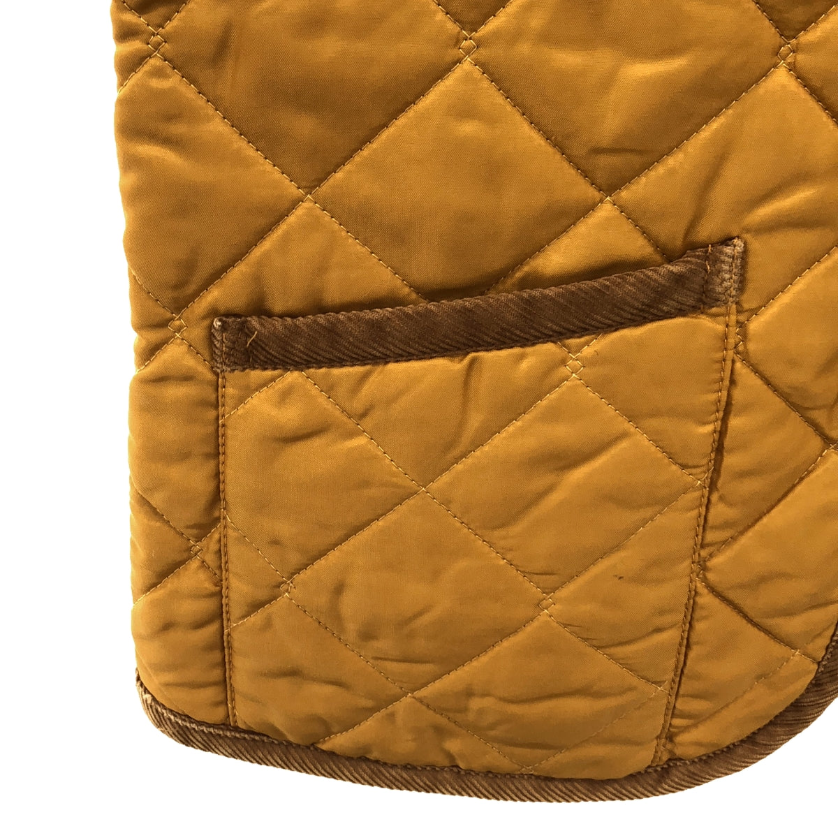 LAVENHAM / Lavenham | Corduroy stand-up collar quilted vest | Size 36 | Women's