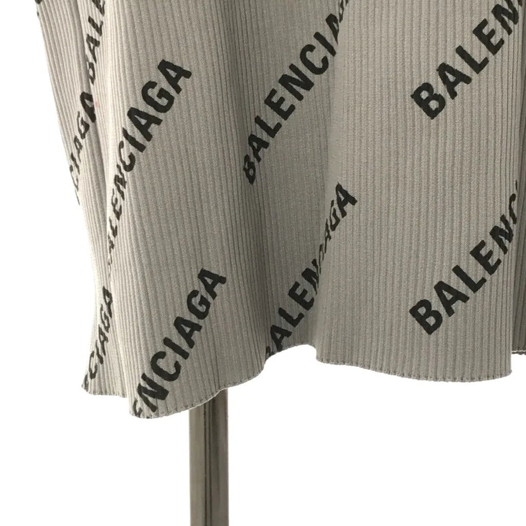 巴黎世家 |標誌印花裹身無袖連身裙 | XS |灰色 |女性的