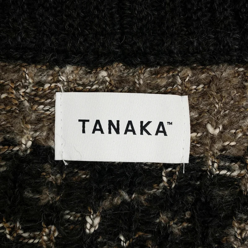 TANAKA / タナカ | 2025AW | JACQUARD CARDIGAN / ウール ジャガード ジップアップ カーディガン | S | レディース
