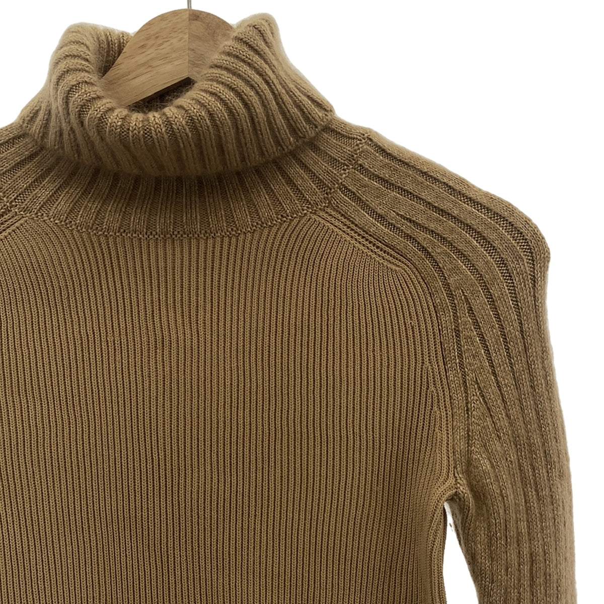 IRENE | High neck ribbed knit | 36 | Camel | Women's