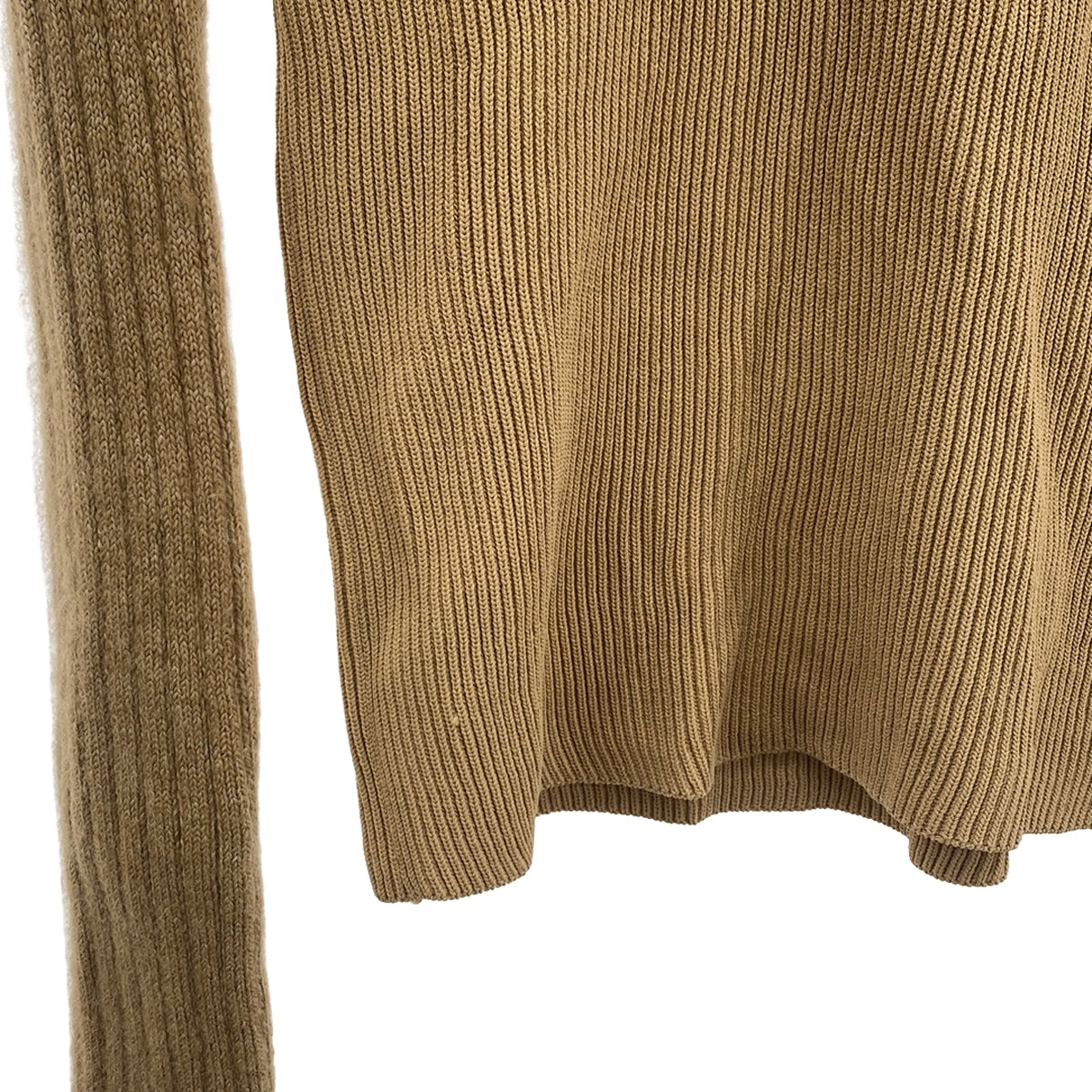 IRENE | High neck ribbed knit | 36 | Camel | Women's