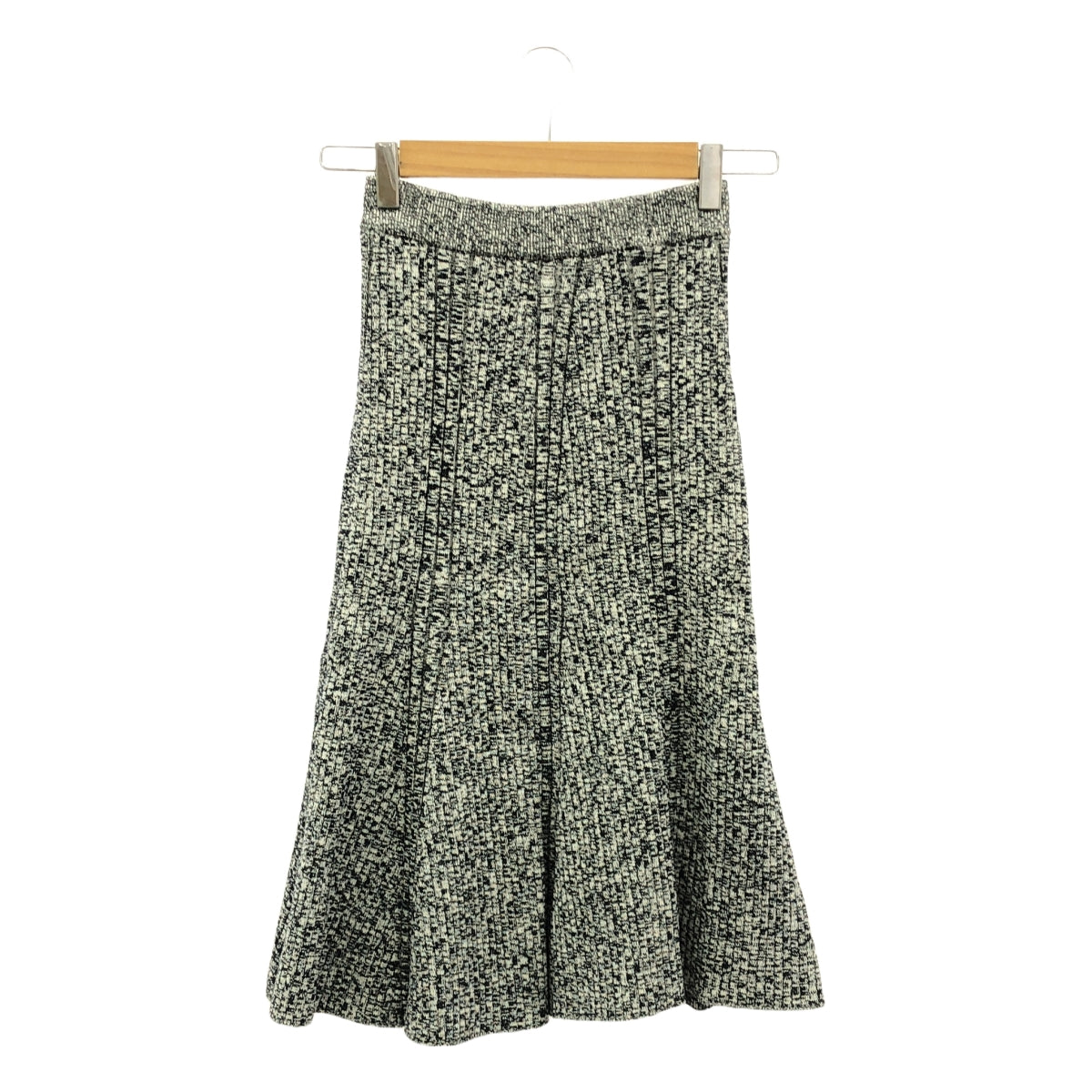 【미품】 STELLA McCARTNEY / 스텔라 맥카트니 | Mouline Rib Knit Skirt / 리브 니트 스커트 | S | 회색 | 여성