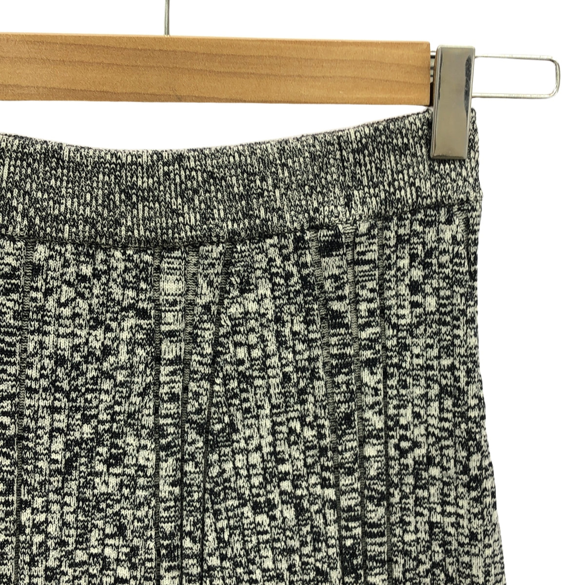 【미품】 STELLA McCARTNEY / 스텔라 맥카트니 | Mouline Rib Knit Skirt / 리브 니트 스커트 | S | 회색 | 여성