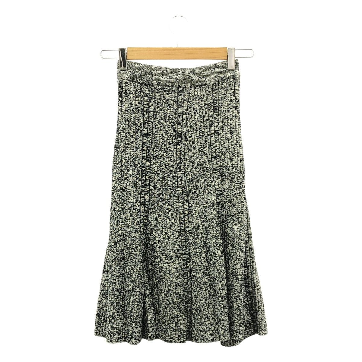 【미품】 STELLA McCARTNEY / 스텔라 맥카트니 | Mouline Rib Knit Skirt / 리브 니트 스커트 | S | 회색 | 여성