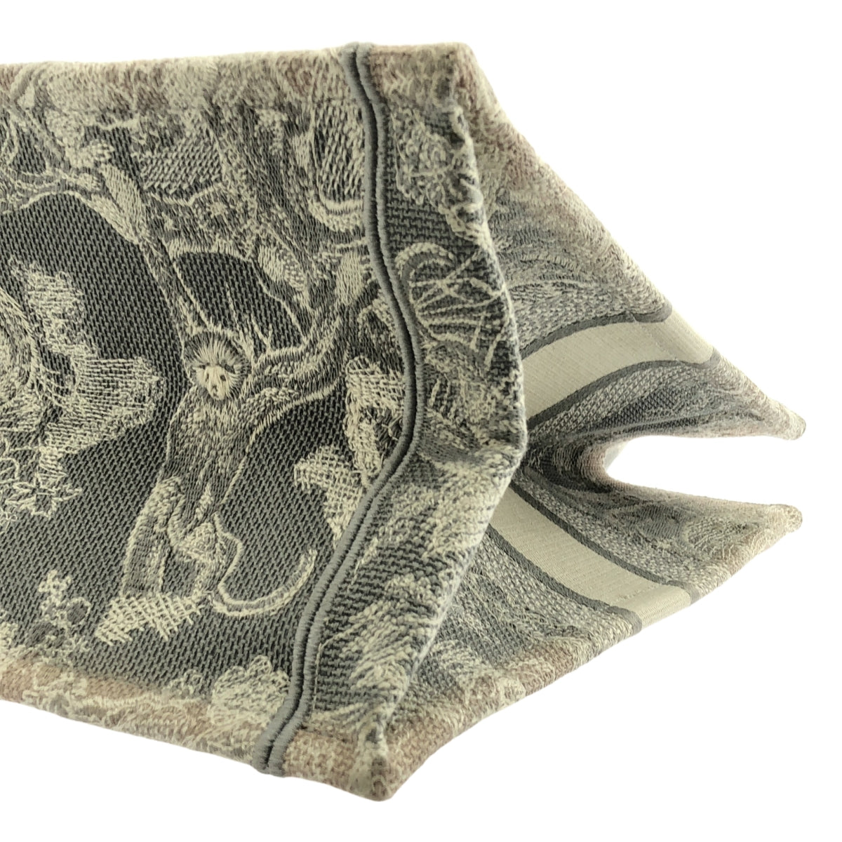 【美品】  Christian Dior / クリスチャンディオール | トワル ドゥ ジュイ リバース ブックトートバッグ ミディアム キャンバス | アイボリー | レディース