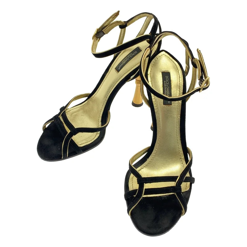 DOLCE＆GABBANA / ドルチェ＆ガッバーナドルガバ | ストラップ ヒール サンダル | 35 1/2 | レディース