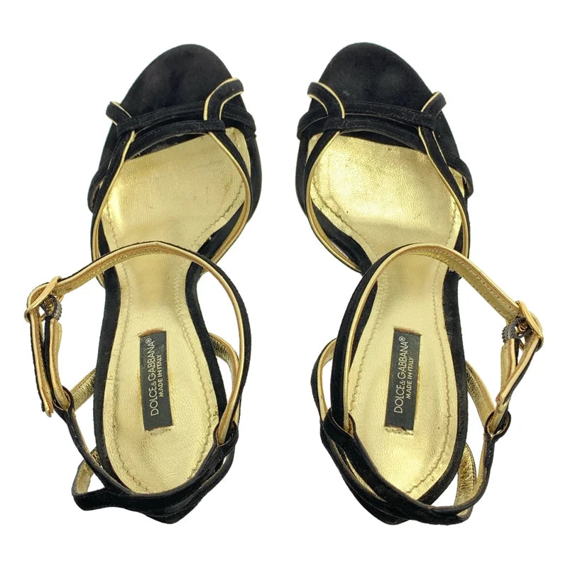 DOLCE＆GABBANA / ドルチェ＆ガッバーナドルガバ | ストラップ ヒール サンダル | 35 1/2 | レディース