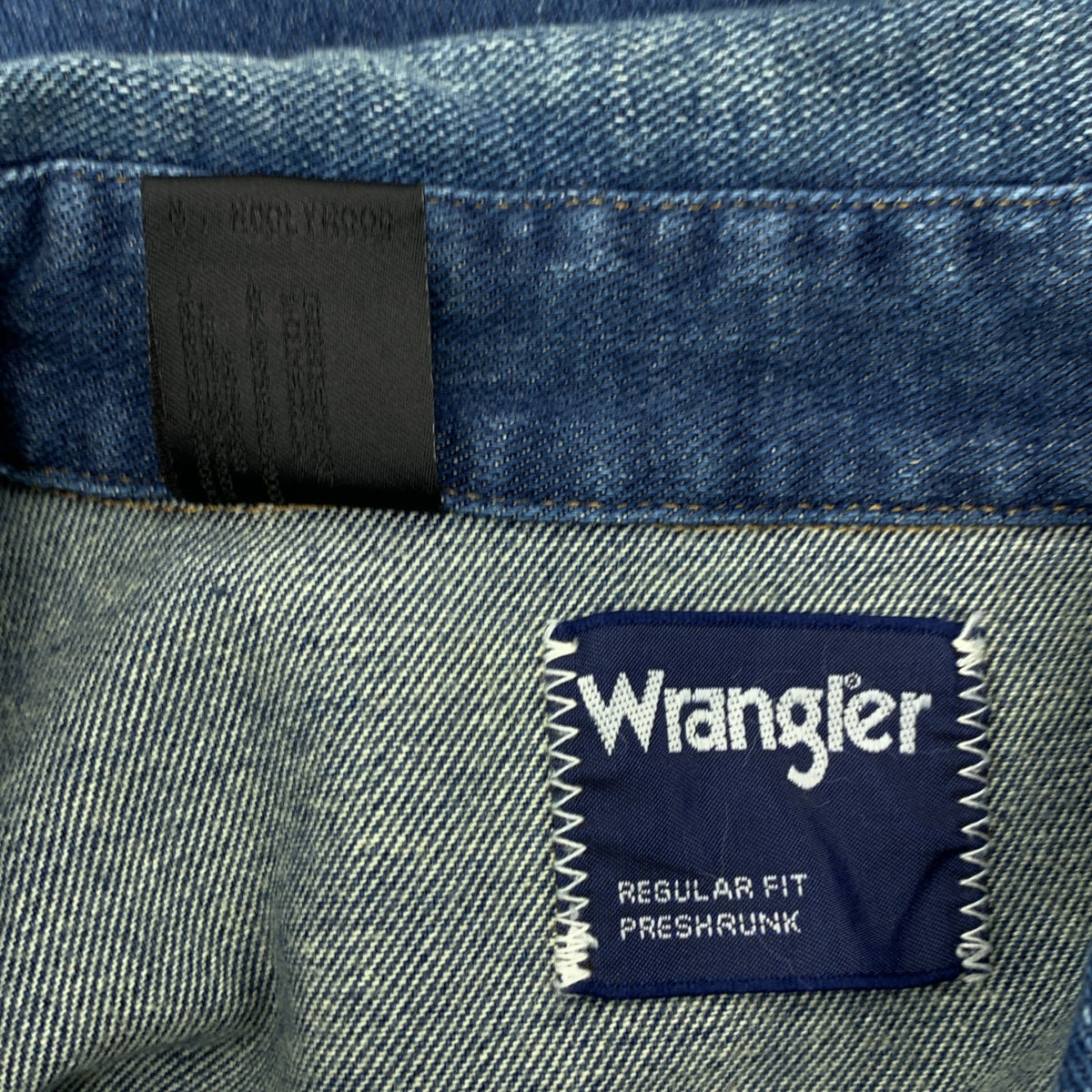 N.HOOLYWOOD / 엔 할리우드 | × WRANGLER / 랭글러 로고 오버 실루엣 데님 웨스턴 셔츠 | 38 | 남성