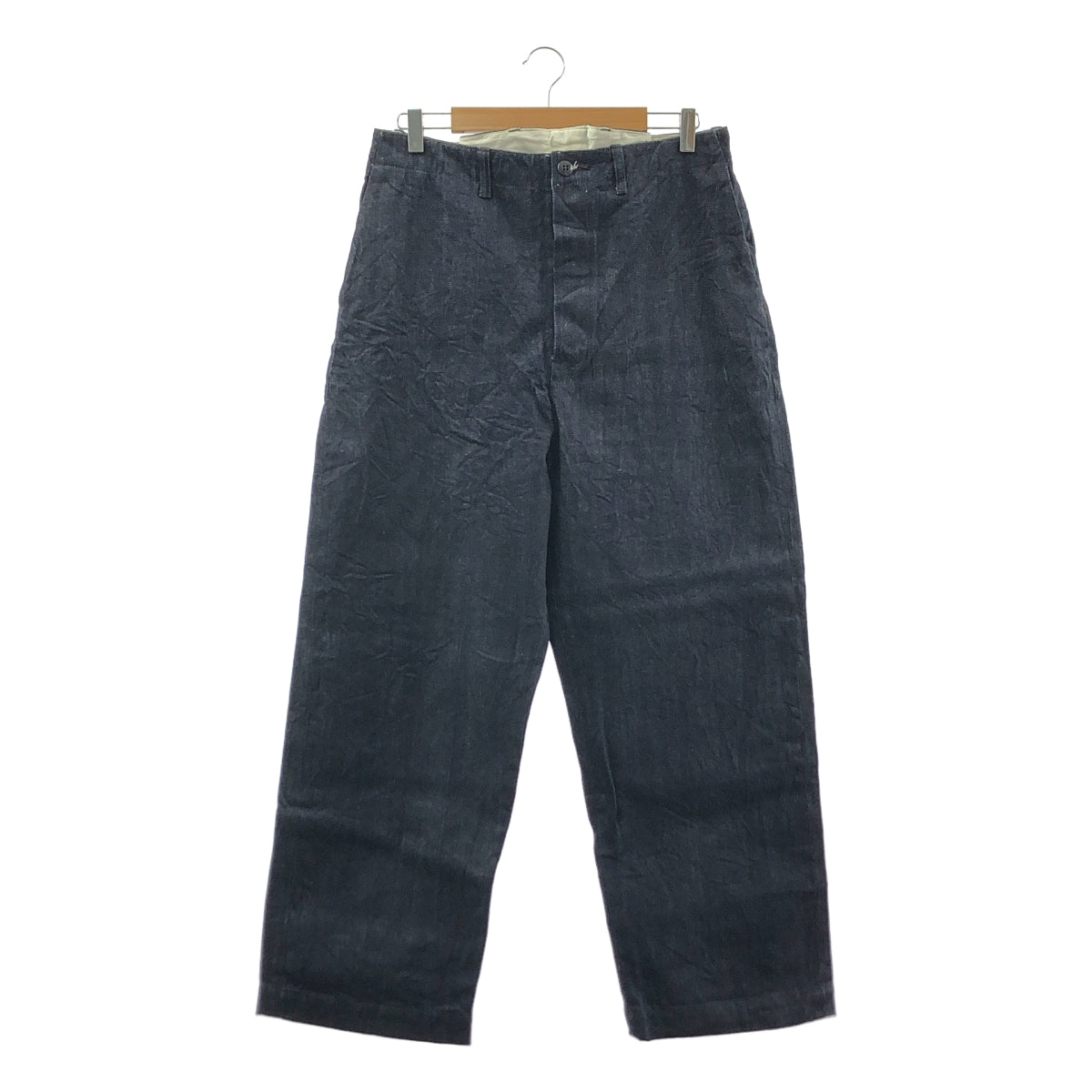 TOUJOURS | 14盎司經典赤耳牛仔腰工裝褲 | 2碼 | 靛藍 | 女款