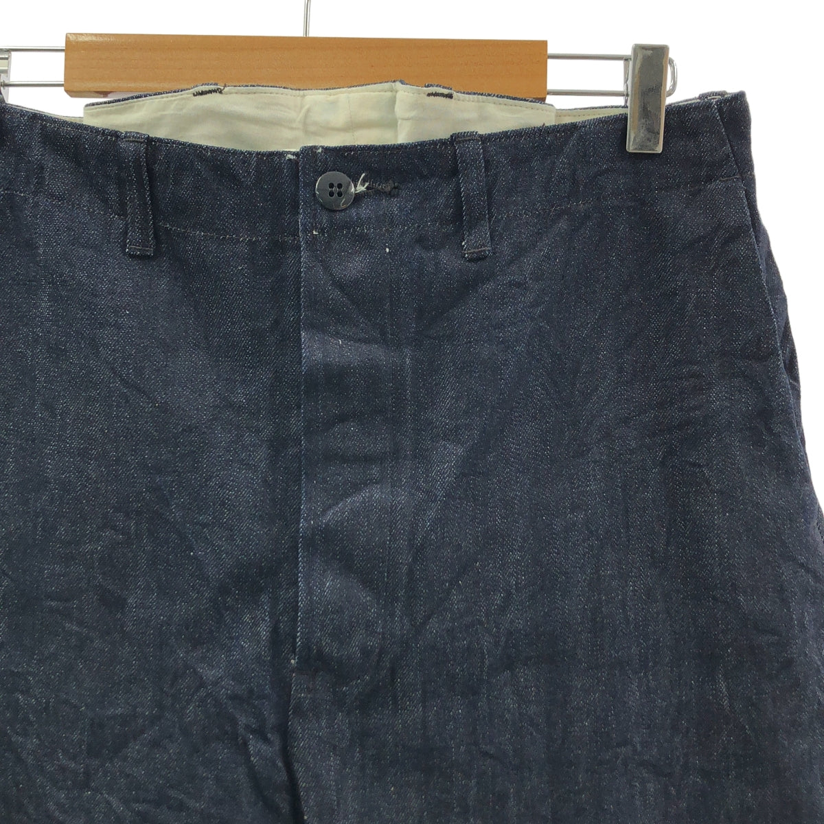 TOUJOURS | 14盎司經典赤耳牛仔腰工裝褲 | 2碼 | 靛藍 | 女款