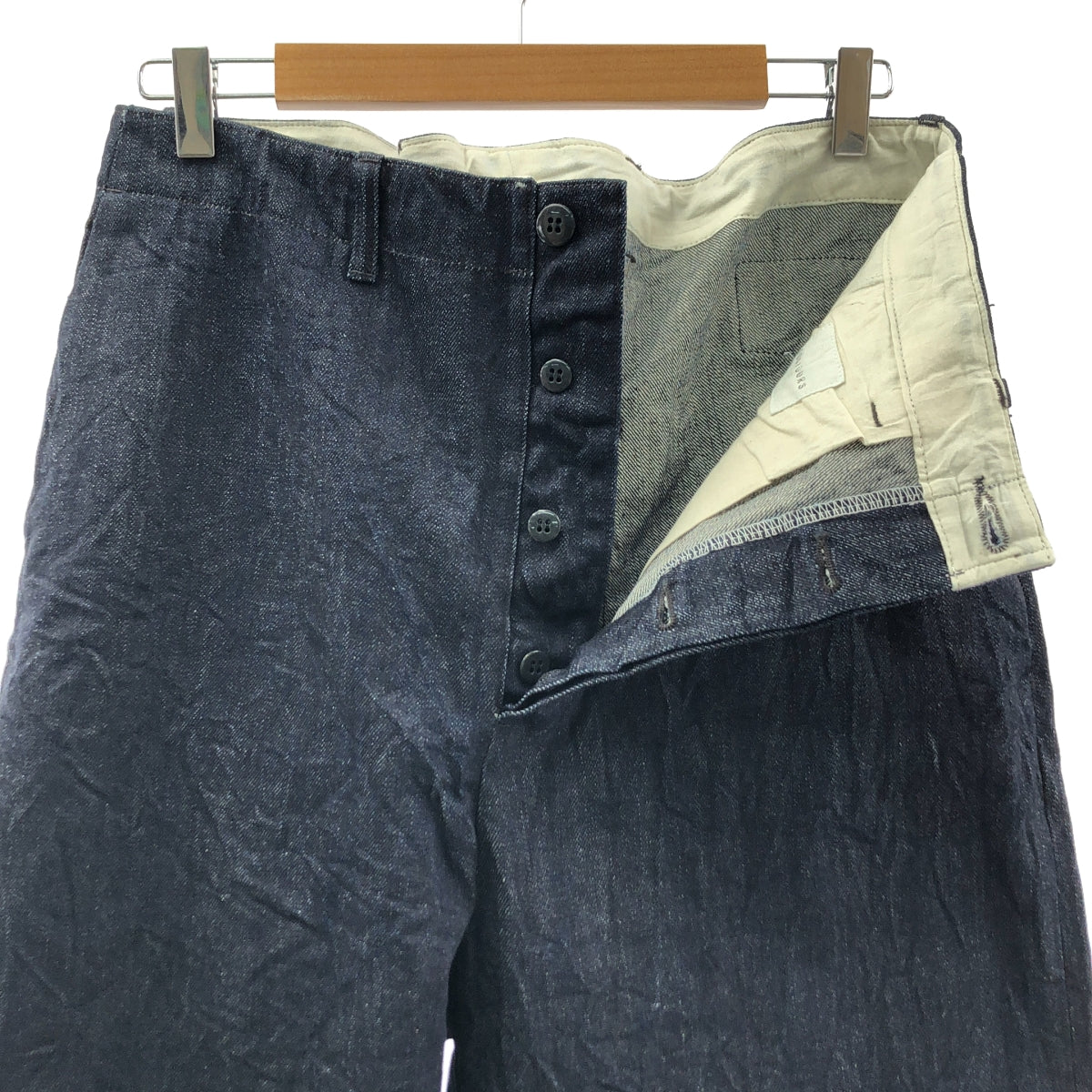 TOUJOURS | 14盎司經典赤耳牛仔腰工裝褲 | 2碼 | 靛藍 | 女款