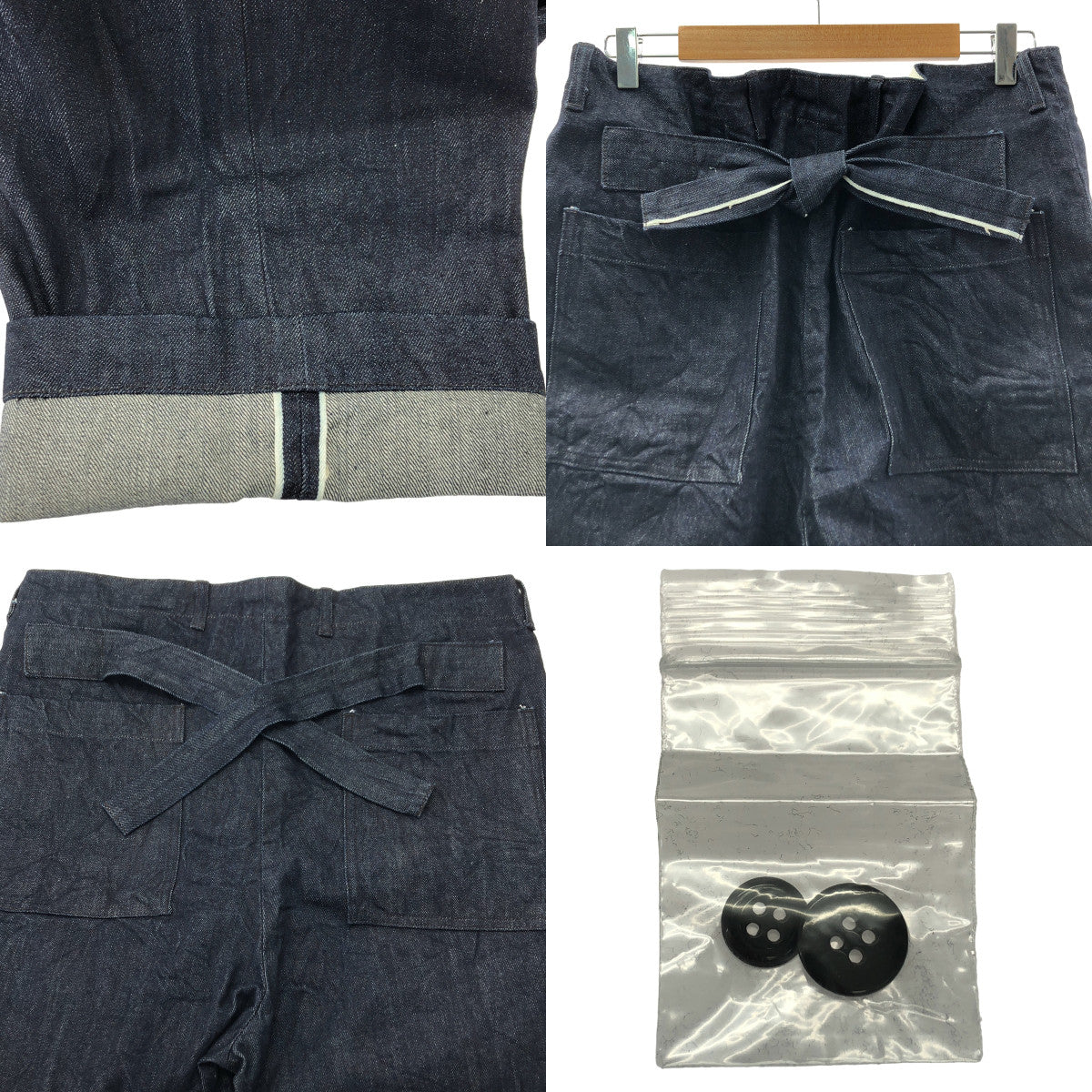 TOUJOURS / トゥジュー | 14oz セルビッチ クラシック デニム ウエストオーバーオール | 2 | インディゴ | レディース