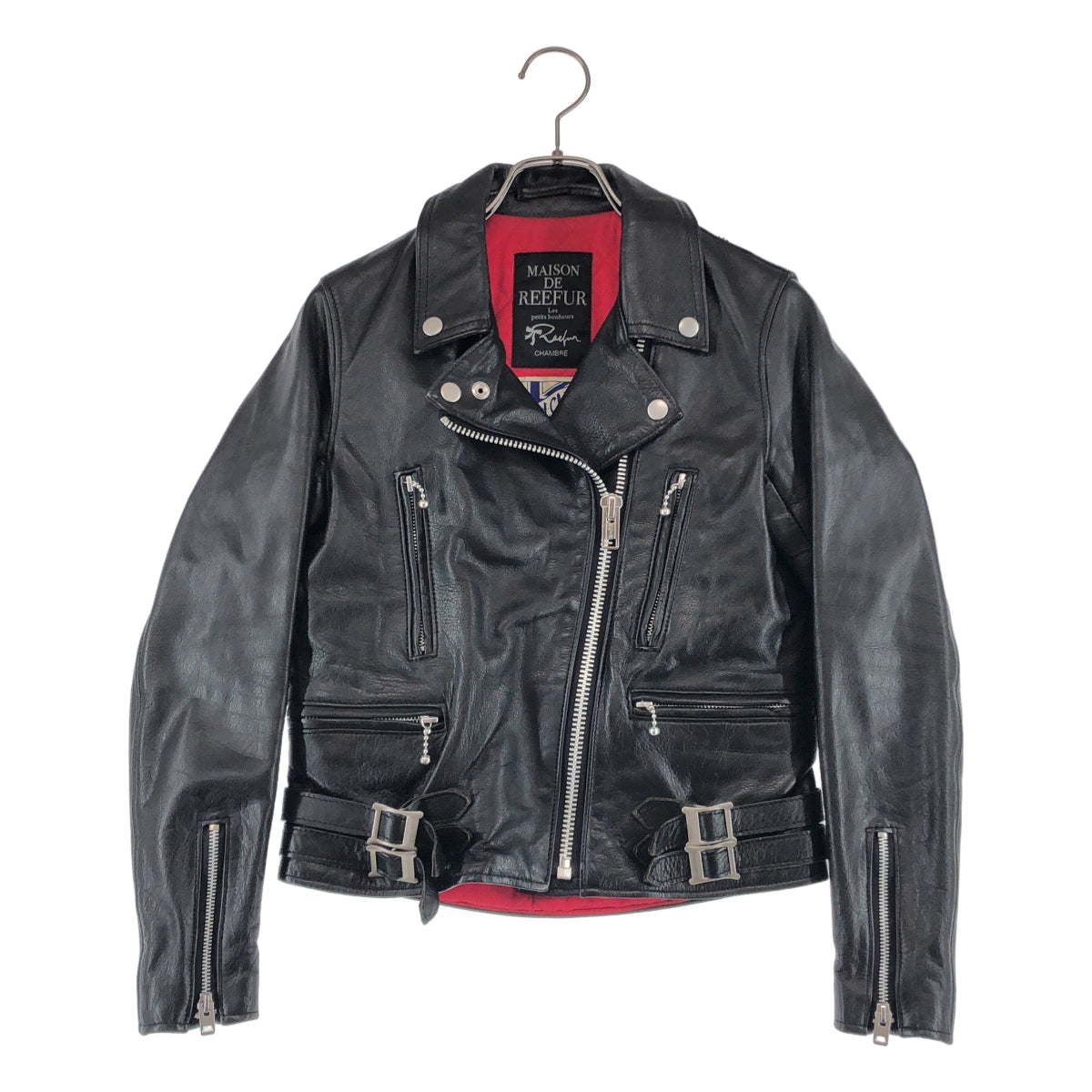 ADDICT CLOTHES / アディクトクローズ | MAISON DE REEFUR / 牛革 カウレザー ダブルライダース ジャケット / キルティング総裏地 | 36 | レディース