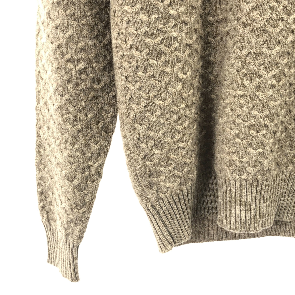 ZANONE / 자노네 | 숄 컬러 울 니트 | 44 | 브라운 | 남성