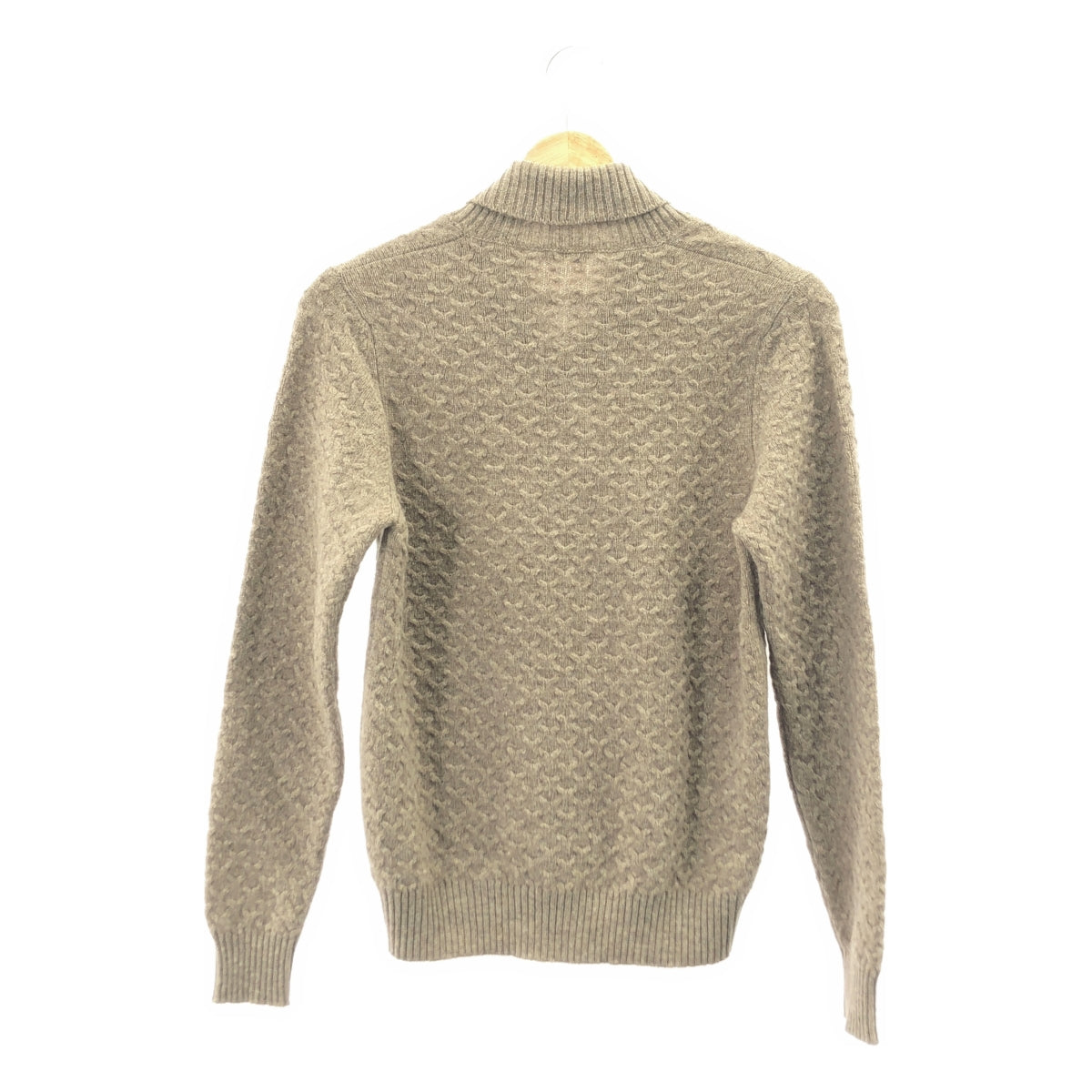 ZANONE / 자노네 | 숄 컬러 울 니트 | 44 | 브라운 | 남성