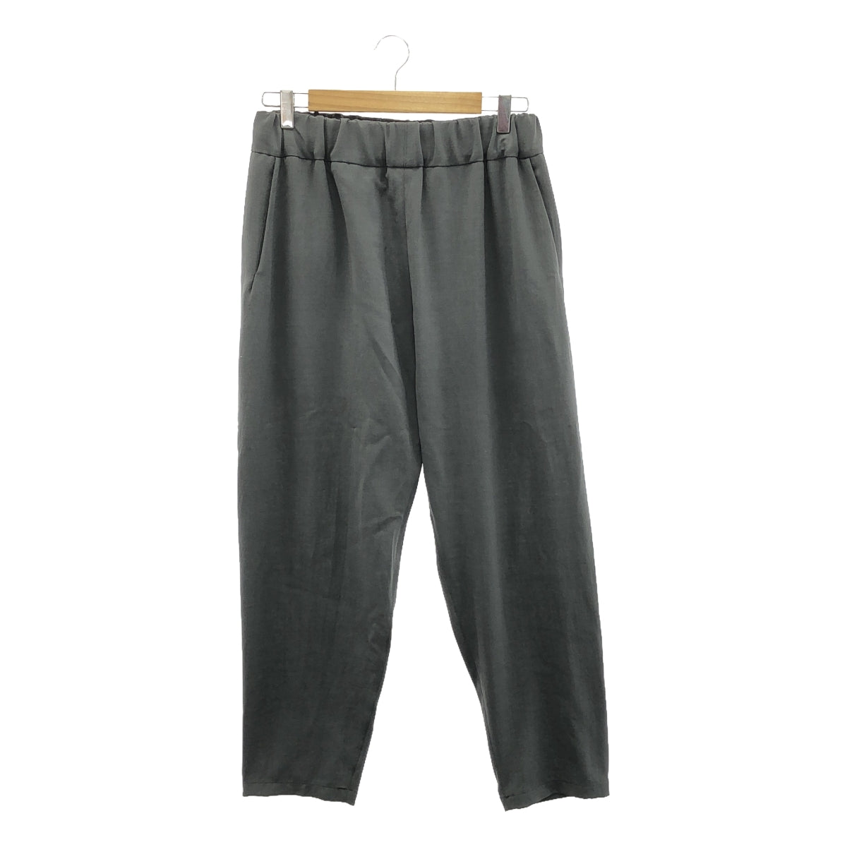 NO CONTROL AIR | Draped twill 9.5-length drawstring tapered pants / unisex | 5 | Men's