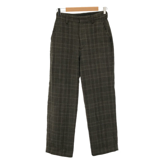 LENO / Reno | Glen Check Trousers | 2 | Charcoal Gray | Women's