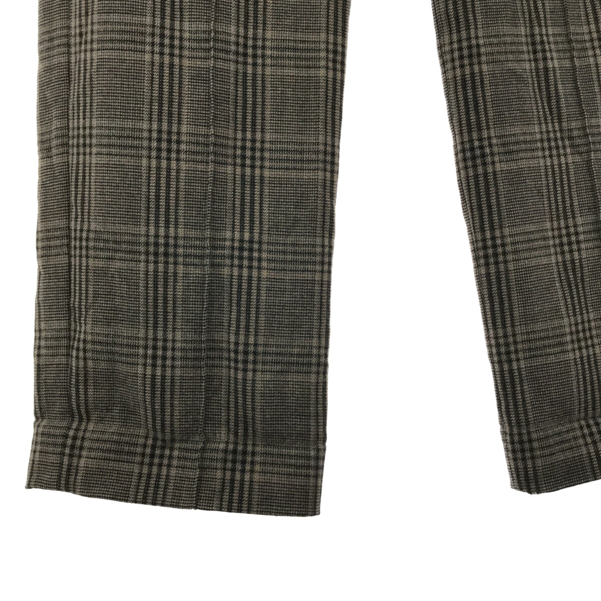 LENO / リノ | Glen Check Trousers グレンチェックスラックス パンツ | 2 | チャコールグレー | レディース