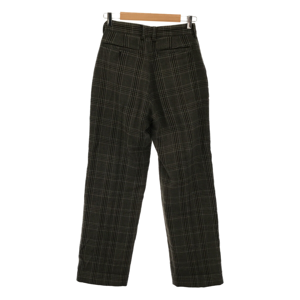 LENO / リノ | Glen Check Trousers グレンチェックスラックス パンツ | 2 | チャコールグレー | レディース