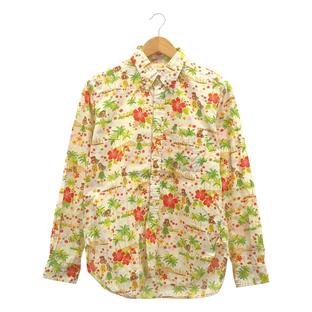 Engineered Garments / エンジニアドガーメンツ | 19th BD Shirt Hula Girl Print フラガール プリント ボタンダウン シャツ | S |