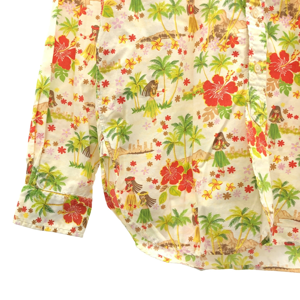 Engineered Garments / エンジニアドガーメンツ | 19th BD Shirt Hula Girl Print フラガール プリント ボタンダウン シャツ | S |