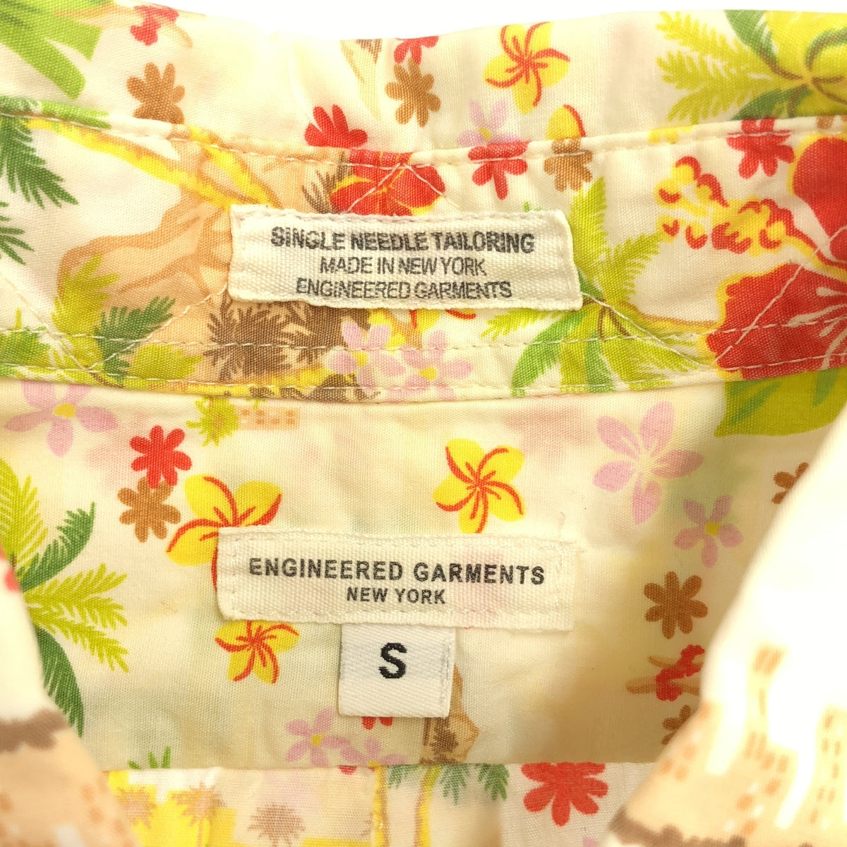 Engineered Garments | 19 週年紀念 BD Shirt 草裙舞女孩印花羈絆襯衫 | 尺寸 S |