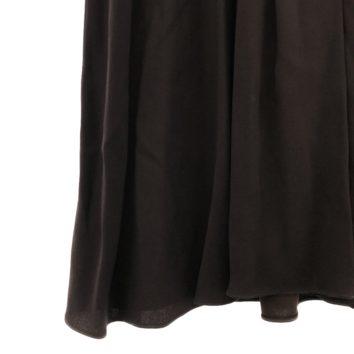 MARNI | V-neck front pleated dress | 38 | Dark brown | Women's