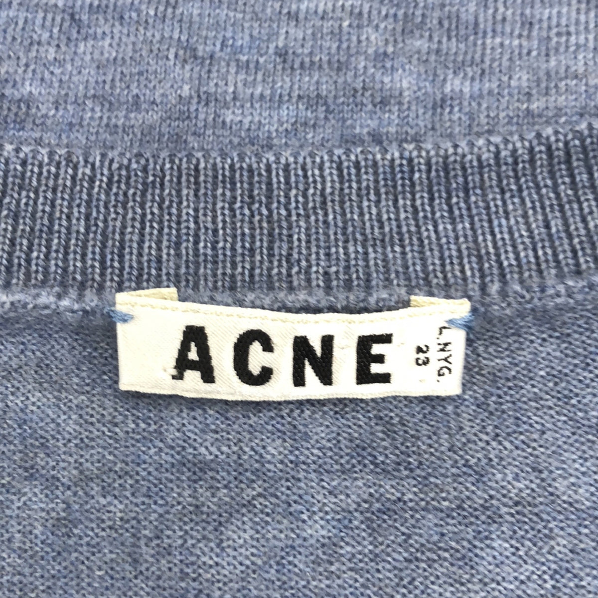 Acne Studios / アクネストゥディオズ | ZORA MERINO メリノウール クルーネックニット | S | ブルー | レディース